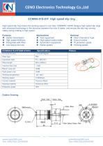 CENO 6000RPM slip ring with fiber optic channel ECN000-01S-01F