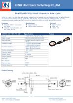 CENO Fiber Optic Rotary Joint ECN000-05P-12P2-70S-02F