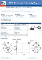 Ethercat hollow shaft slip ring ECN012-04P1-04S-01EM-01EG