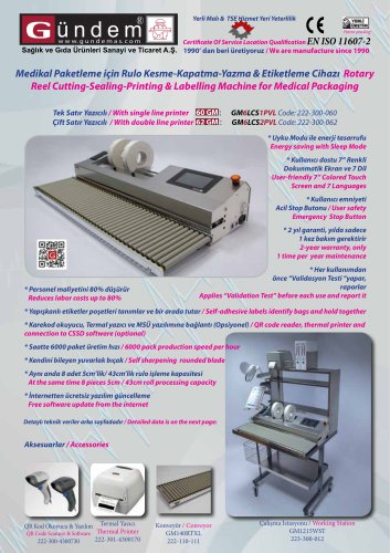 Reel Cutting-Sealing-Printing & Labelling Machine for Medical Packaging