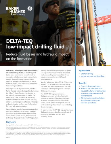 DELTA-TEQ low-impact drilling fluid