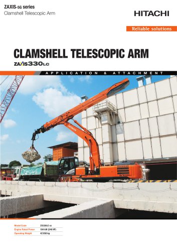 cLAMSHELL TELESCOPIC ARM