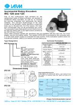 Incremental Rotary Encoders IRC 120 and 125