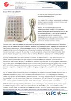 Waterproof Industrial stainless steel panel mount keyboard 