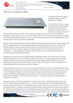 Waterproof Membrane surface pharmaceutical stainless steel panel mount keyboard with integrated 50.0mm laser trackball mouse
