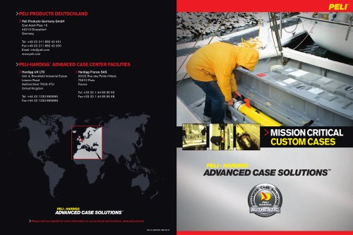 Peli-Hardigg Advanced Case Solutions brochure 2012