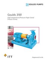 Goulds 3181 High-temperature/Pressure Paper Stock/ Process Pumps