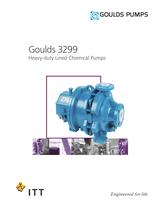 Goulds 3299 Heavy-duty Lined Chemical Pumps