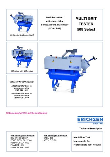 Technical Description Model 508 Select