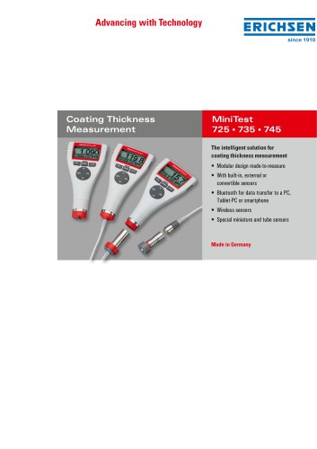 Technical Description Model MiniTest 725 / 735 / 745