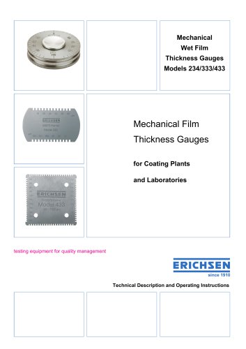 Technical Description Models 234 / 333 / 433