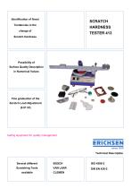 Technical Description SCRATCH HARDNESS TESTER 413