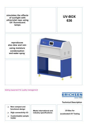 Technical Description UV-BOX 636