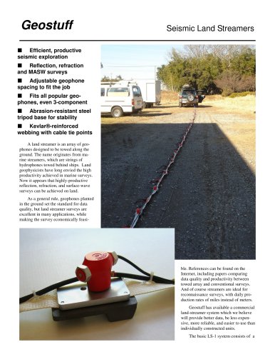 Seismic Land Streamers