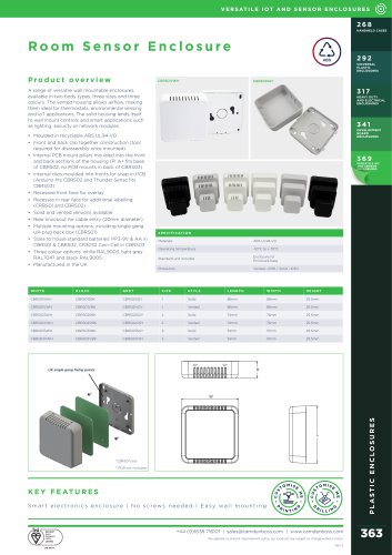 Room Sensor Enclosure