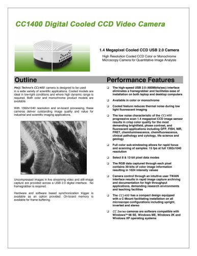 CC1400 Cooled CCD