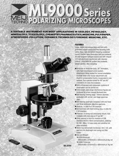 Polarizing microscopes