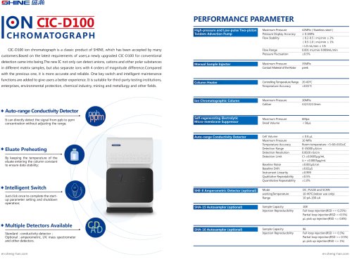 SHINE- Ion Chromatograph CIC-D100N