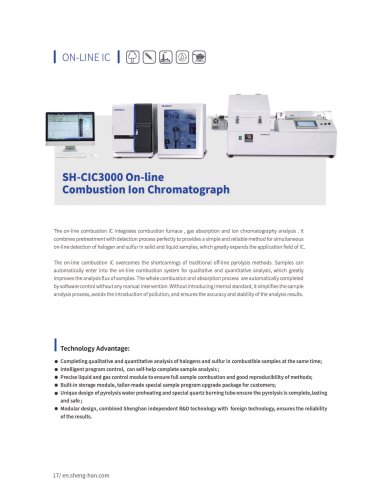 SHINE- On-line Combustion SH-CIC3000 Ion Chromatograph