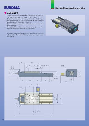   S.USV.200 - Unità di traslazione a vite 