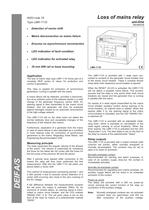 Loss of Mains Relay – type LMR-111D