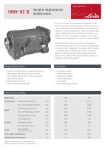 HMV-02 D Variable displacement double motor