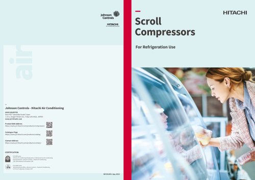 Scroll Compressor for Refrigeration applications