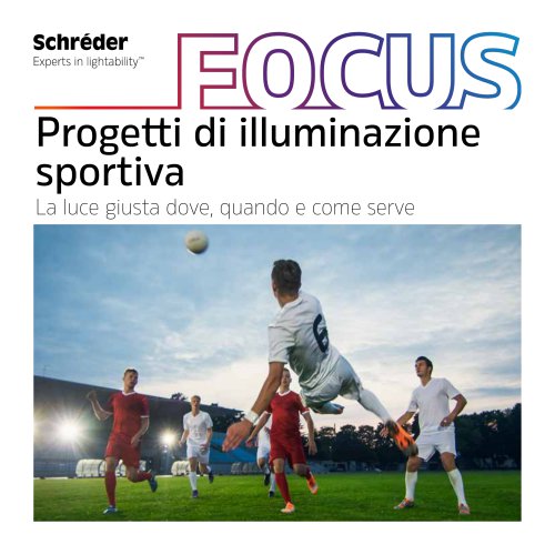 Progetti di illuminazione sportiva