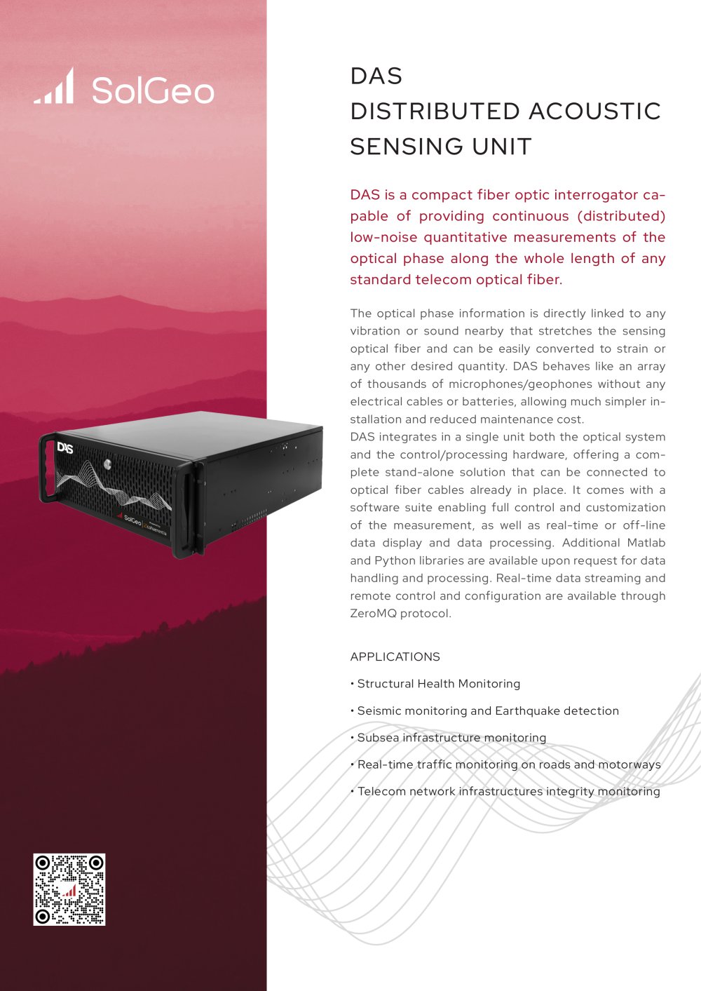 Distributed Acoustic Sensing (DAS) - SOLGEO SRL