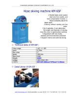 KM-65F KM hydraulic hose skiving machine
