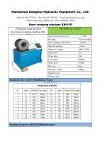 KM-91D KM hose crimping machine