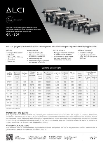 Estrattori Centrifughi GA-BDF