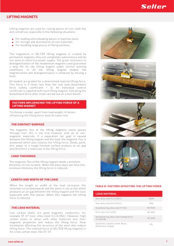 LIFTING MAGNETS, EMX SERIES