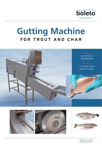 Gutting Machine FOR TROUT AND CHAR