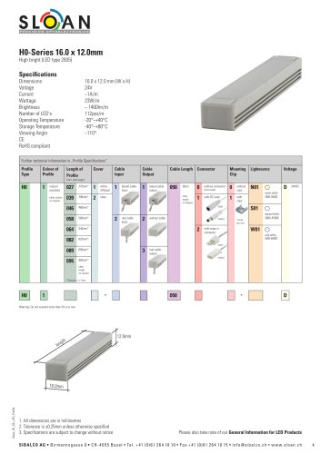 H0-Series 16.0 x 12.0mm