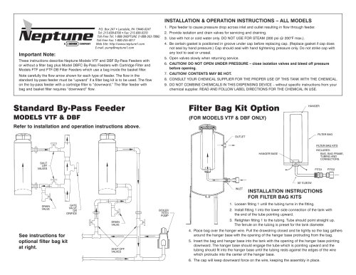 By-Pass & Filter Feeder