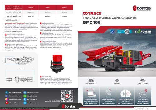 Boratas Tracked Mobile Cone Crusher - BPC100
