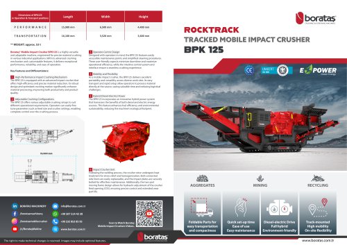 Boratas Tracked Mobile Impact Crusher - BPK125