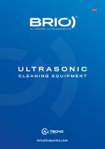 Catalogue BRIO Ultrasonic Cleaning Equipment