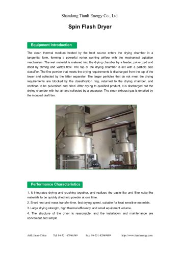 Tianli/Spin Flash Dryer