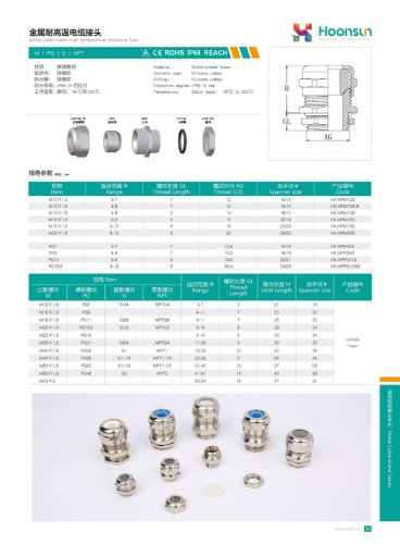 Silicon rubber Cable gland HX-NG