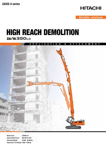 HIGH REACH DEMOLITION ZX350-LC