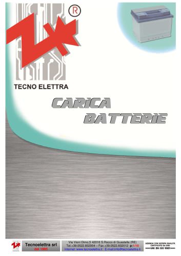 TECNOELETTRA CARICA BATTERIA