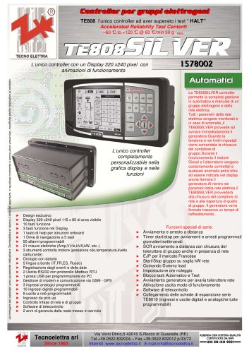 TECNOELETTRA TE808 CONTROLLER 2011