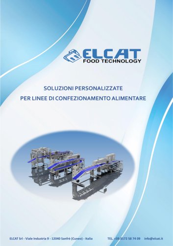 SOLUZIONI PERSONALIZZATE PER LINEE DI CONFEZIONAMENTO ALIMENTARE