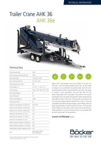 Trailer Crane AHK 36 AHK 36e