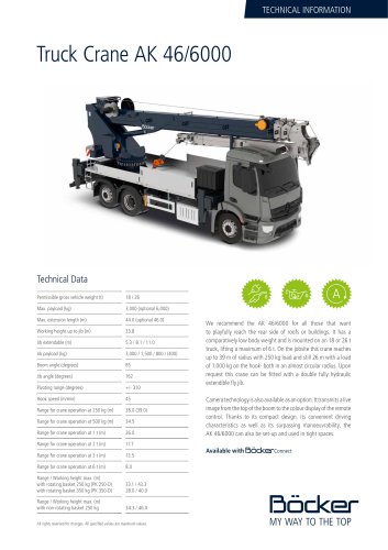 Truck Crane AK 46/6000