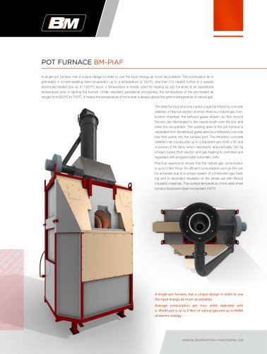 POT FURNACE BM-PIAF