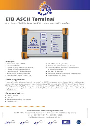 EIB ASCII Terminal serial (compact case)