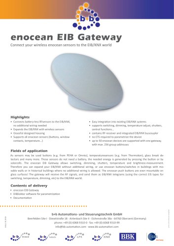 enocean EIB Gateway (Artcase)